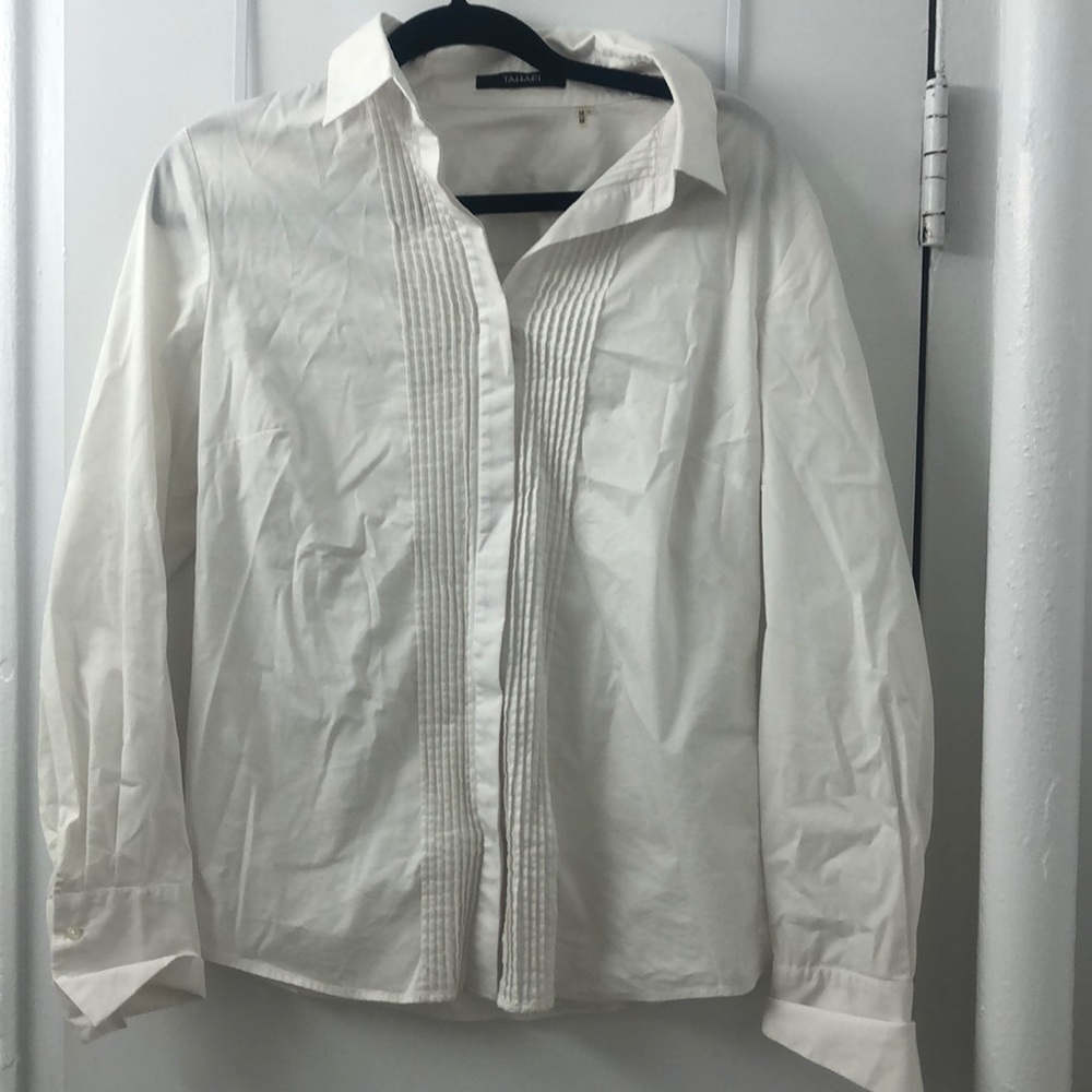 Tahari white dress shirt